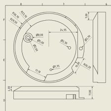 Deckel-CAD-Zeichnung Deckel-CAD-Zeichnung